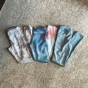 Lot of 3 Girls Size Small Athleta Girl Leggings